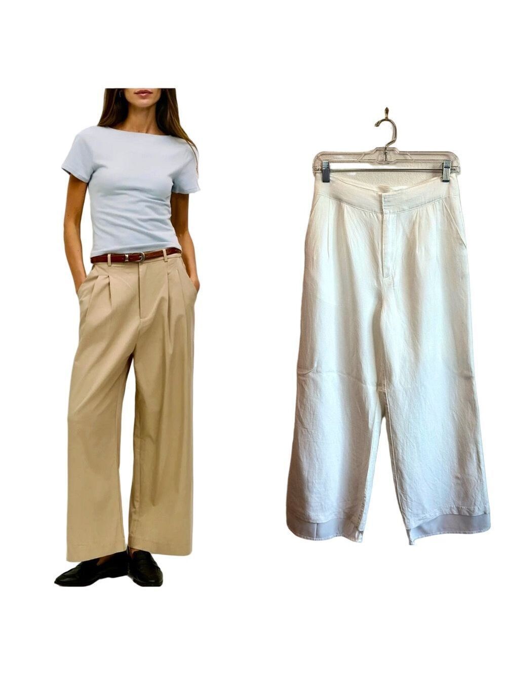 MOD REF ‘The Garner’ Wide Leg Pleated Front Trouser